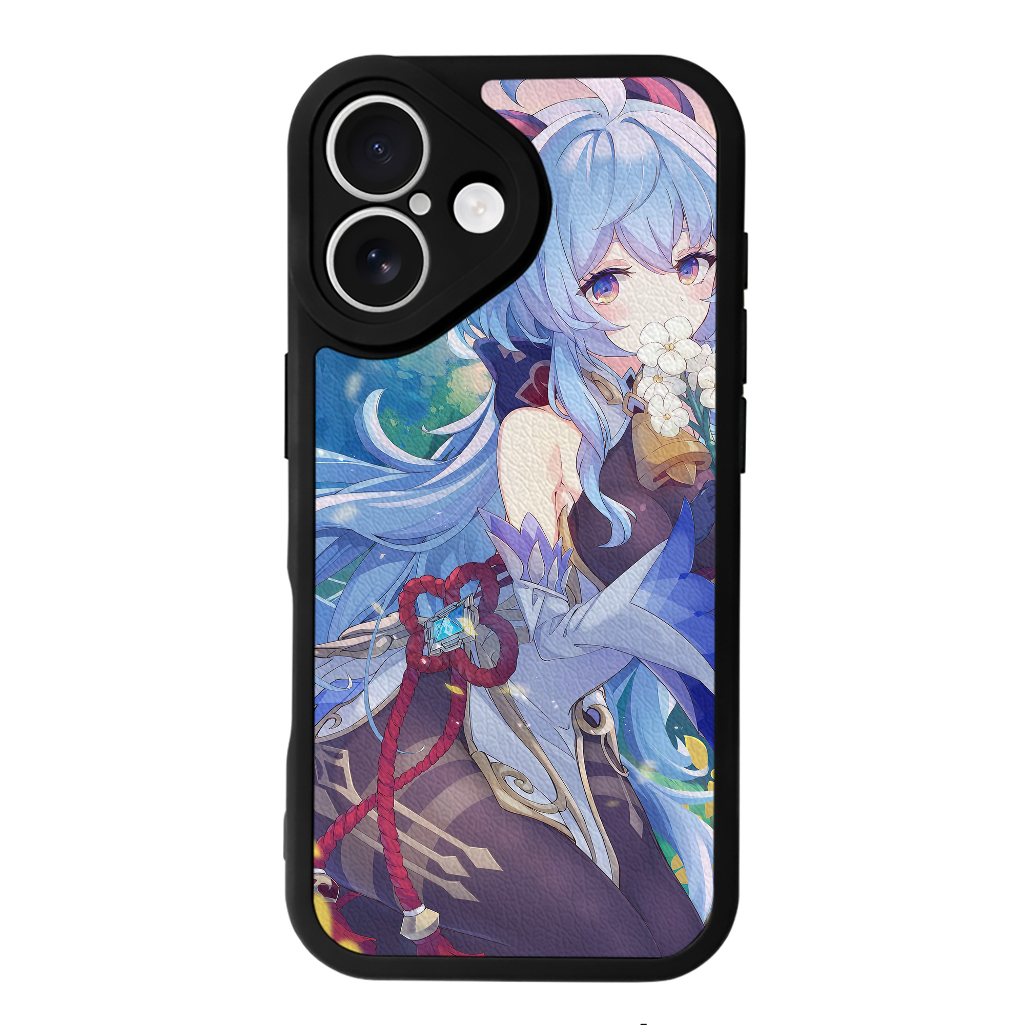 げんし神 genshin 【iPhone 16シリーズ対応】シリコンスマホケース（レザー調） 材質：シリコン